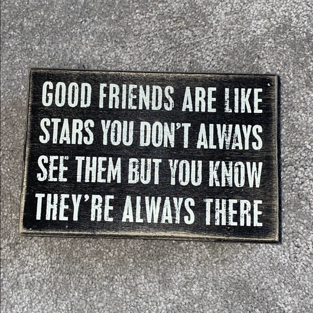 Friendship wood sign!